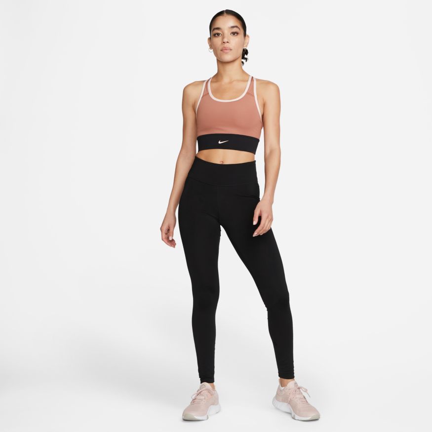 Women's Nike Longline Swoosh Bra - CZ4496-215