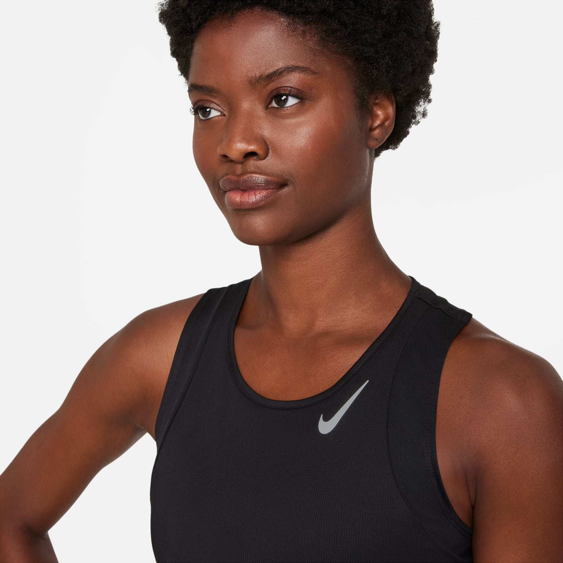  Women's Nike Dri-Fit Race Cropped Tank - DD5921-010