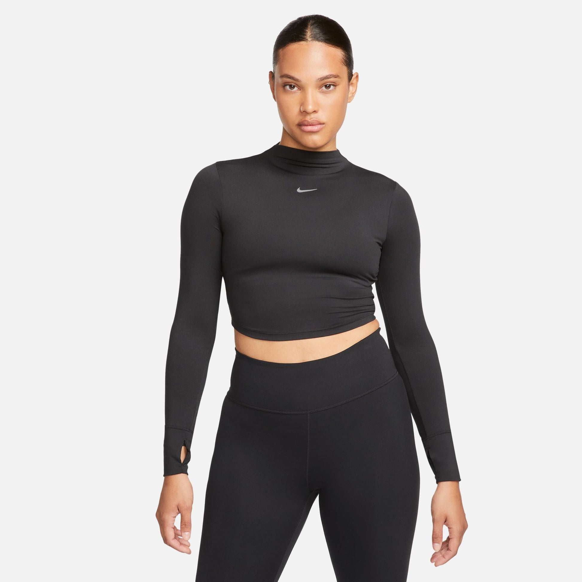  Women's Nike OneLuxe Long Sleeve Crop - FB5276-010