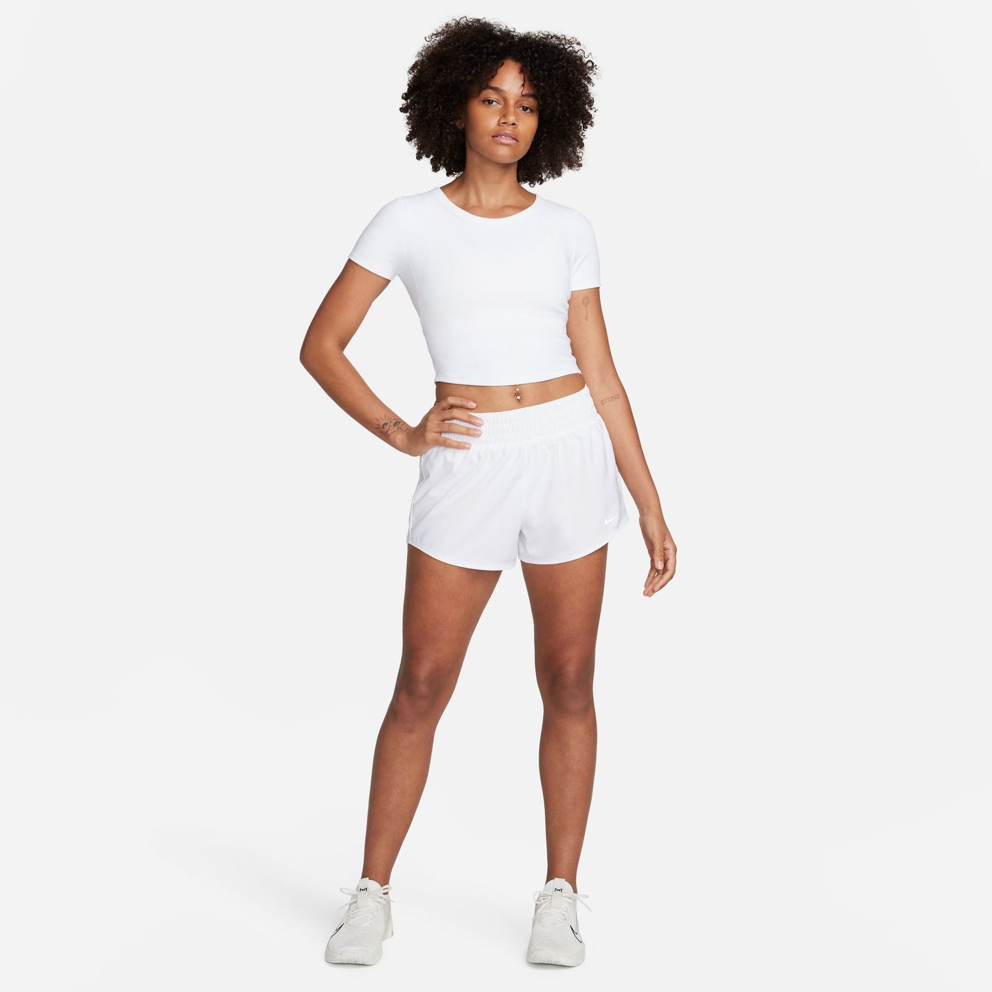  Women's Nike One Fitted Cropped Top - FN2804-100