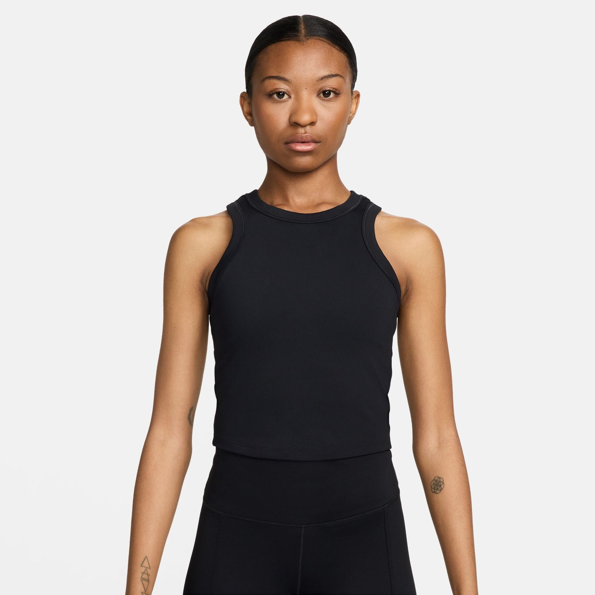  Women's Nike One Fitted Crop Tank - FN2806-010