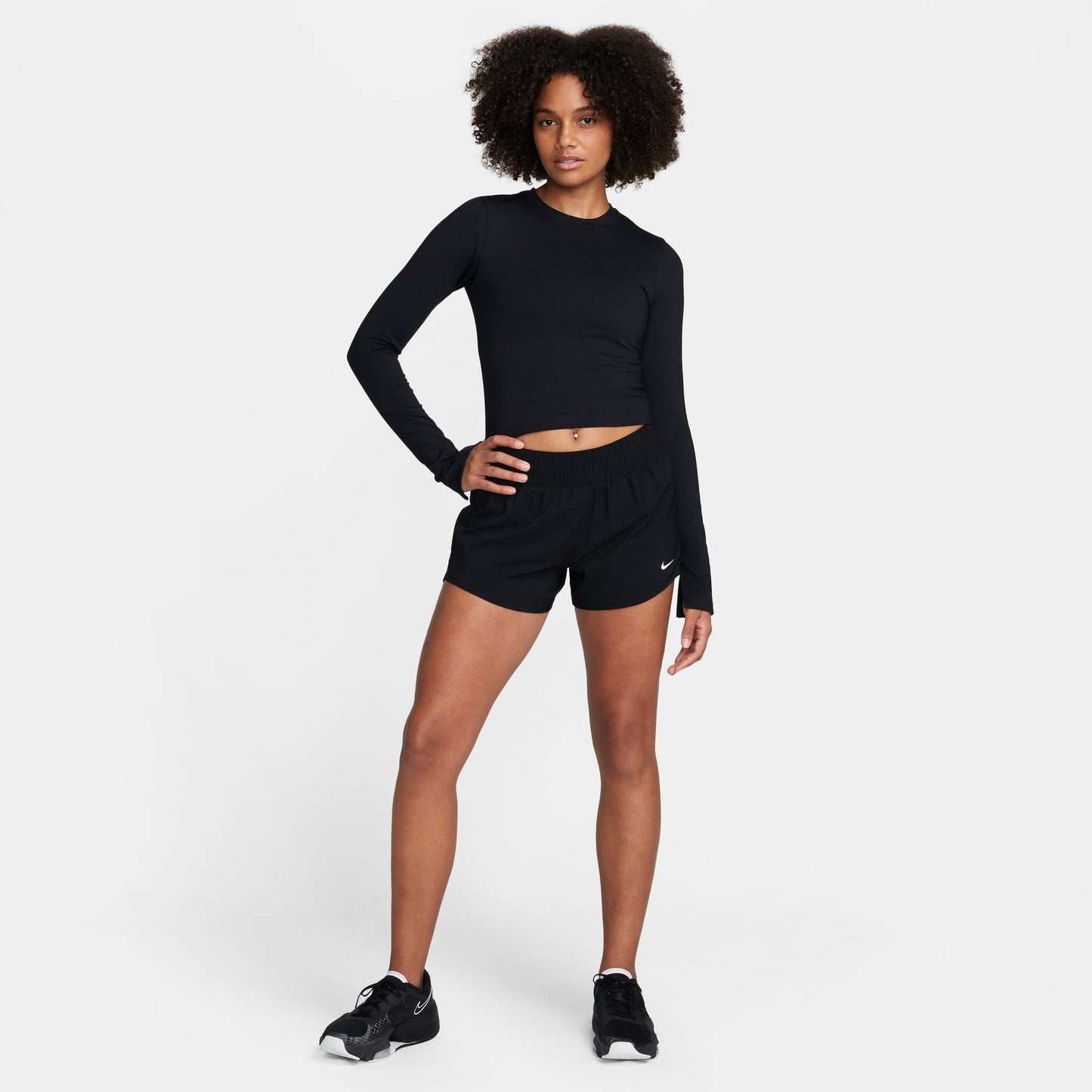  Women's Nike One Fitted Long Sleeve Top - FQ2148-010
