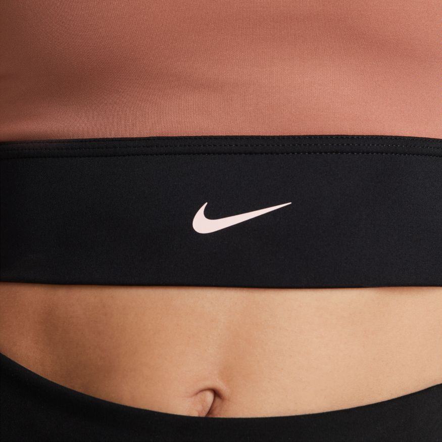  Women's Nike Longline Swoosh Bra - CZ4496-215