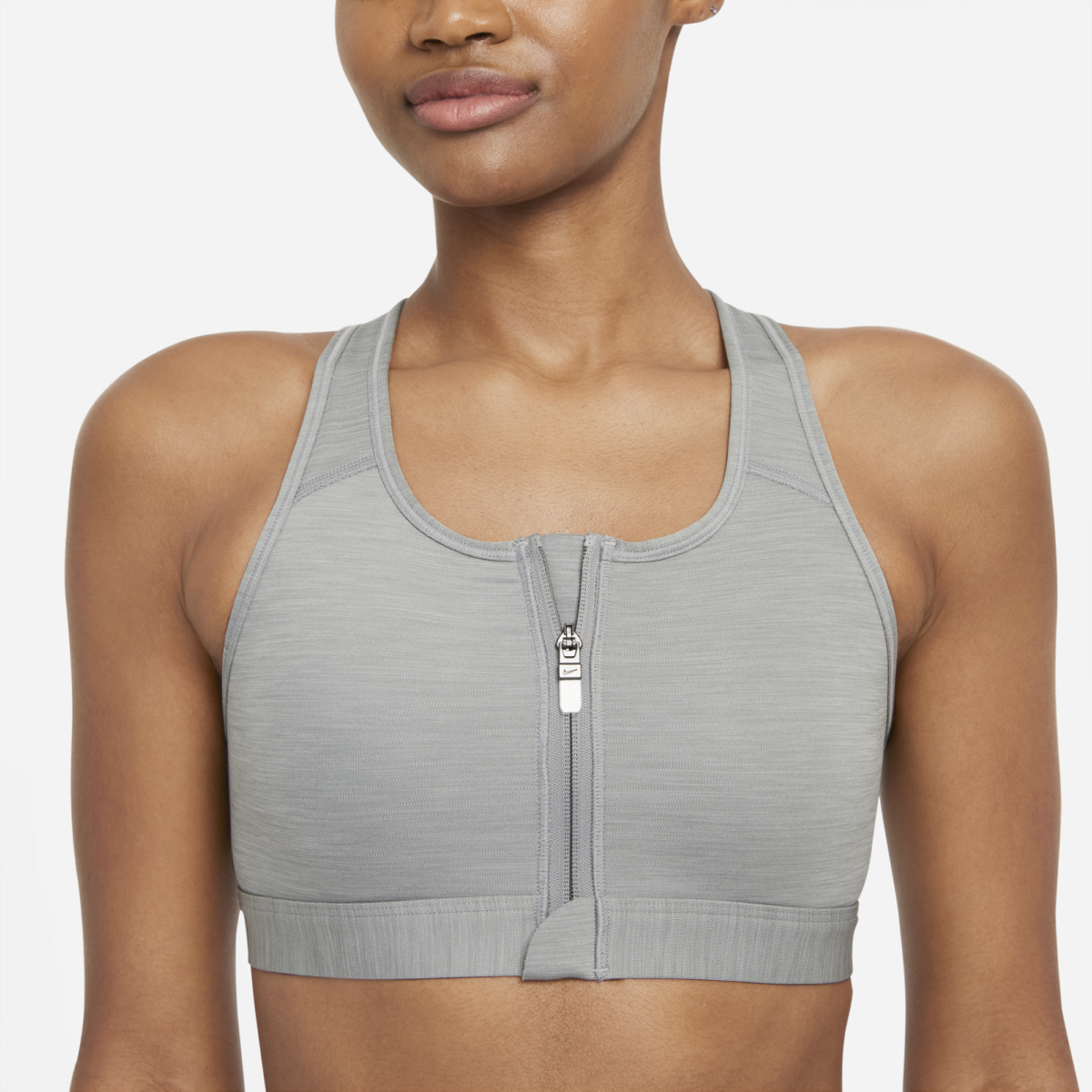  Women's Nike Swoosh Zip Sports Bra - DD1205-073