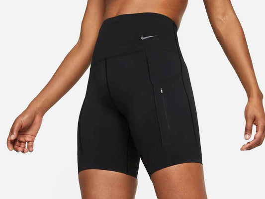  Women's Nike Go High-Waisted Biker Shorts - DQ5923-010