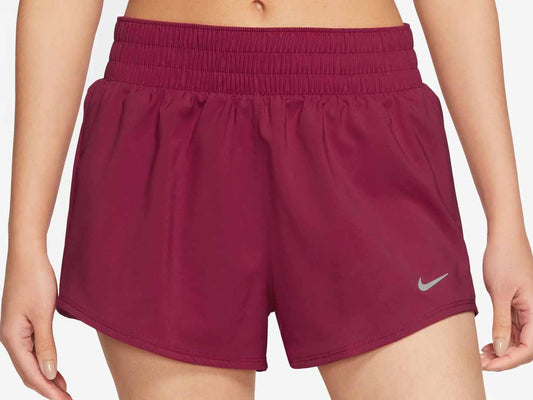  Women's Nike One Dri-FIT Mid-Rise 3" Brief-Lined Shorts - DX6010-620