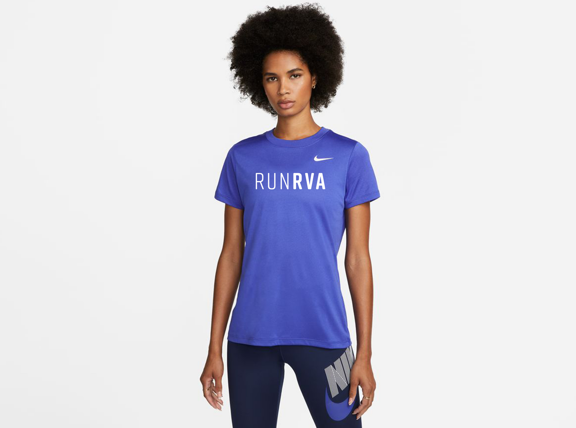  Women's Nike =PR= Run RVA Graphic Tee-WKEIRATEEBLUE