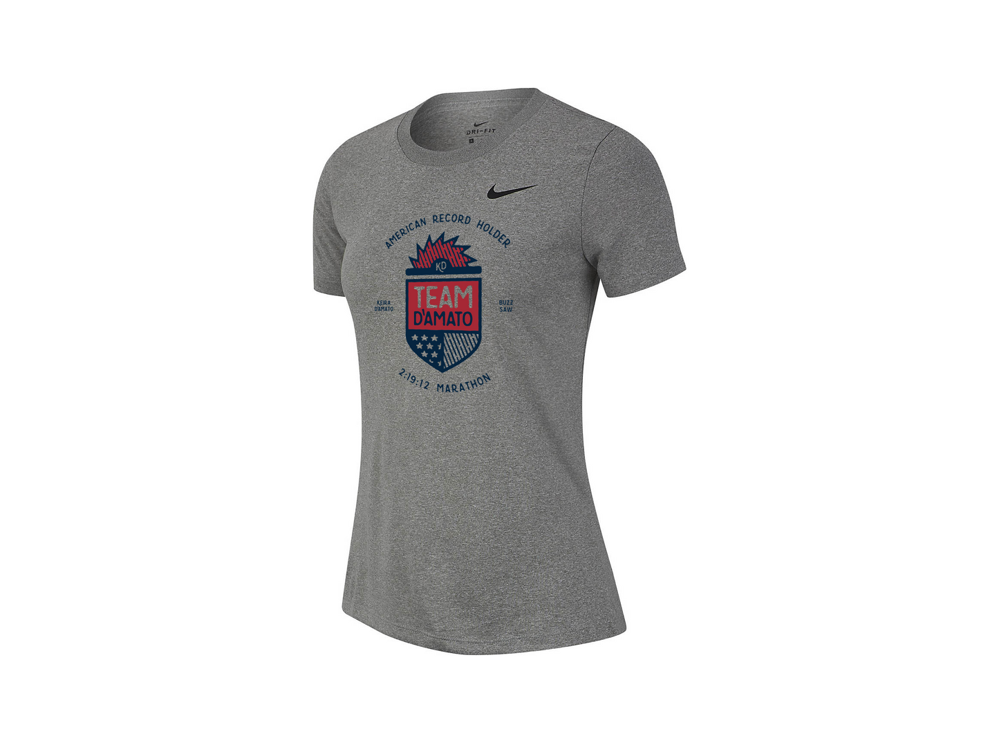  Women's Nike=PR= Team D'Amato Graphic Tee-WKEIRATEEGREY